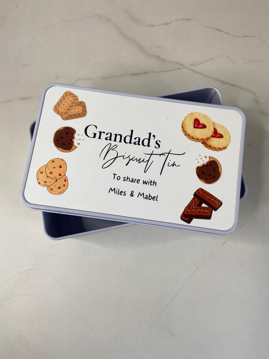 Personalised Grandad/Grandma Sweet Treats Tin