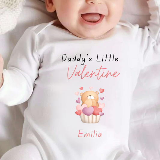 Personalised Mummy's Little Valentines Baby Vest