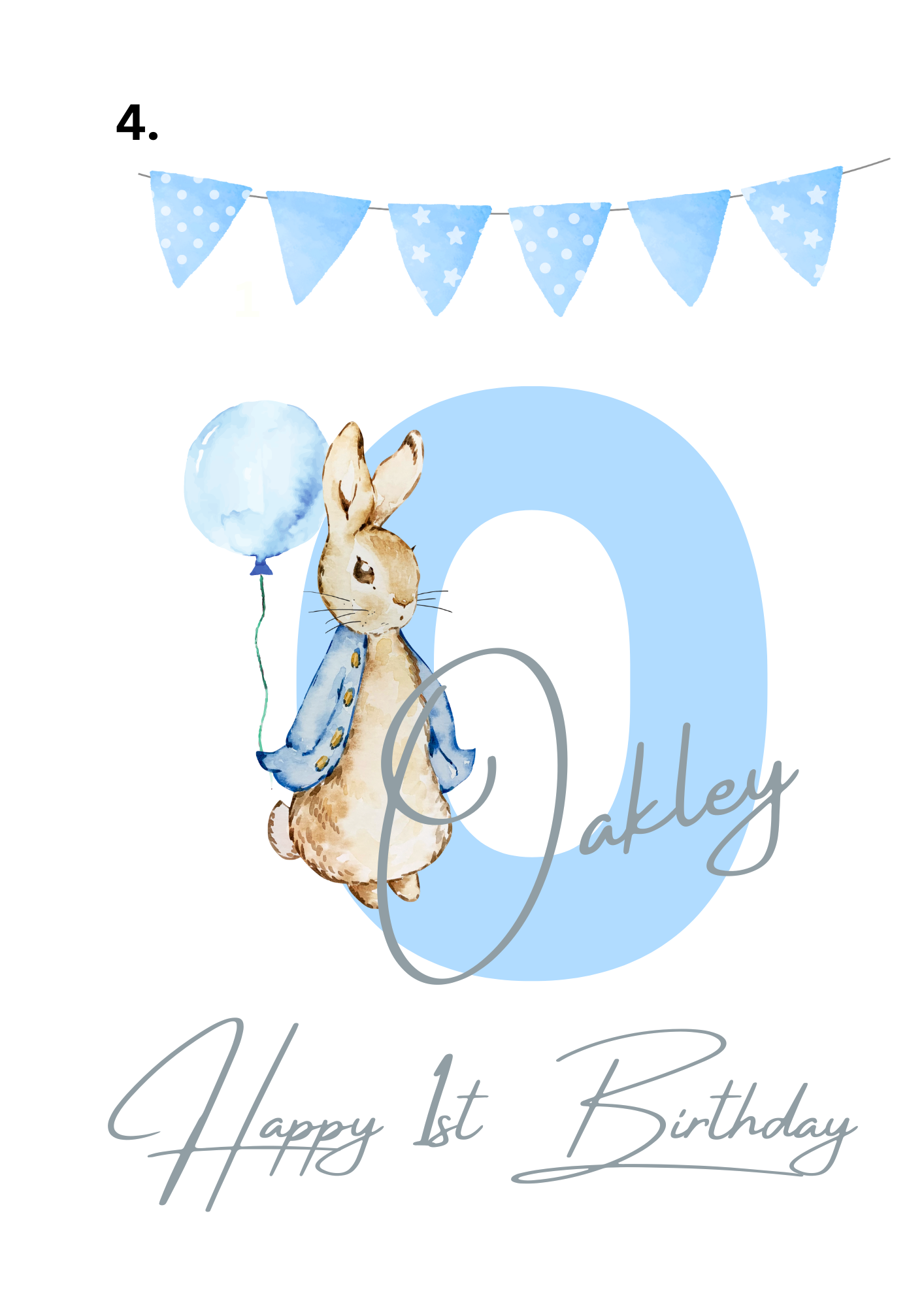 Personalised Bunny Themed Birthday Pyjamas