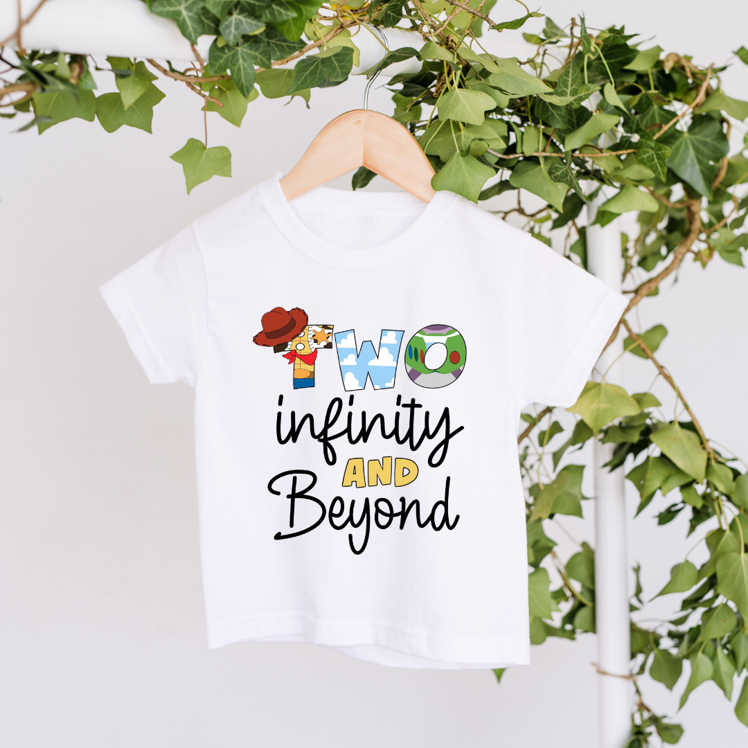Personalised Two Infinity And Beyond Tshirt