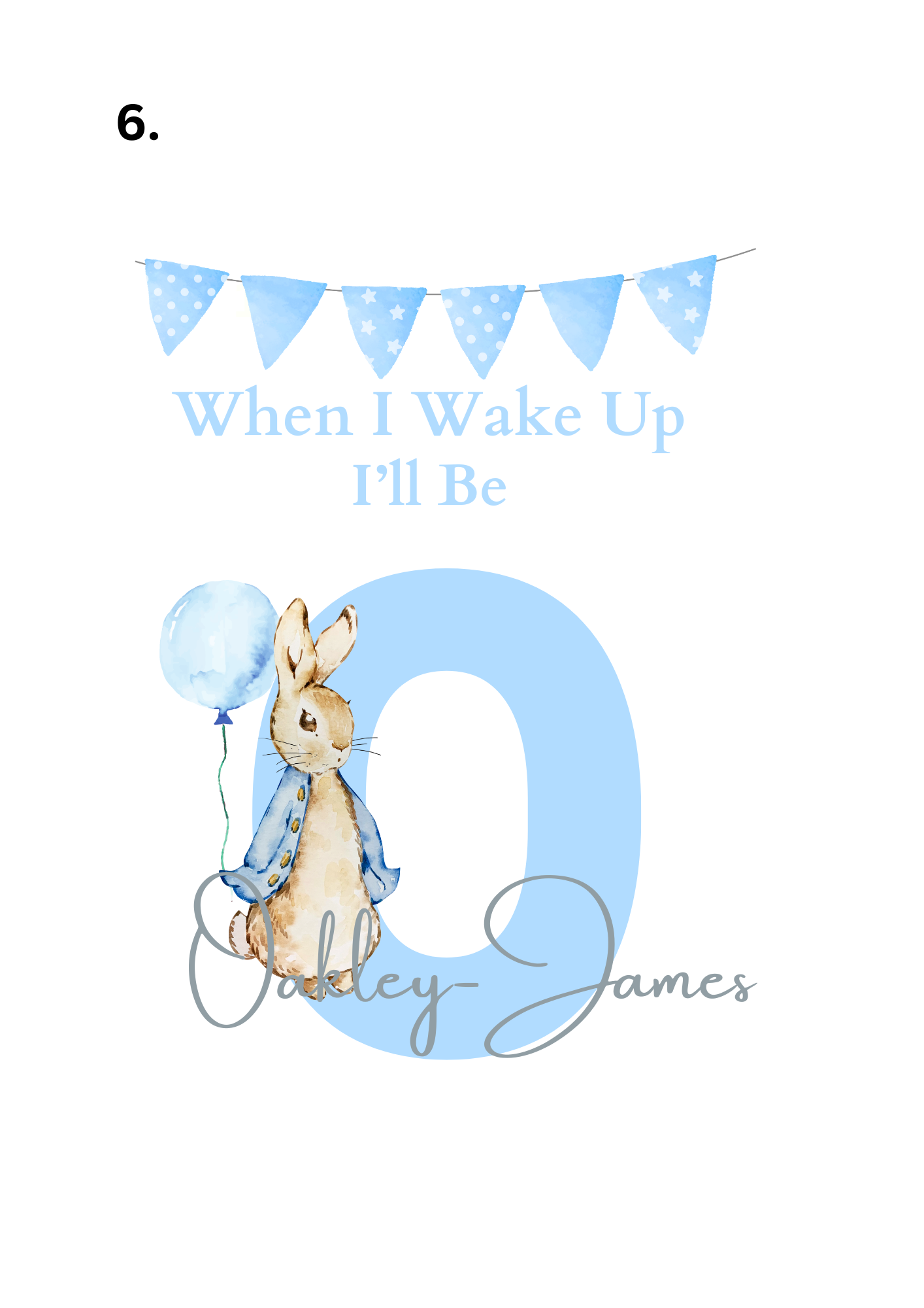 Personalised Bunny Themed Birthday Pyjamas