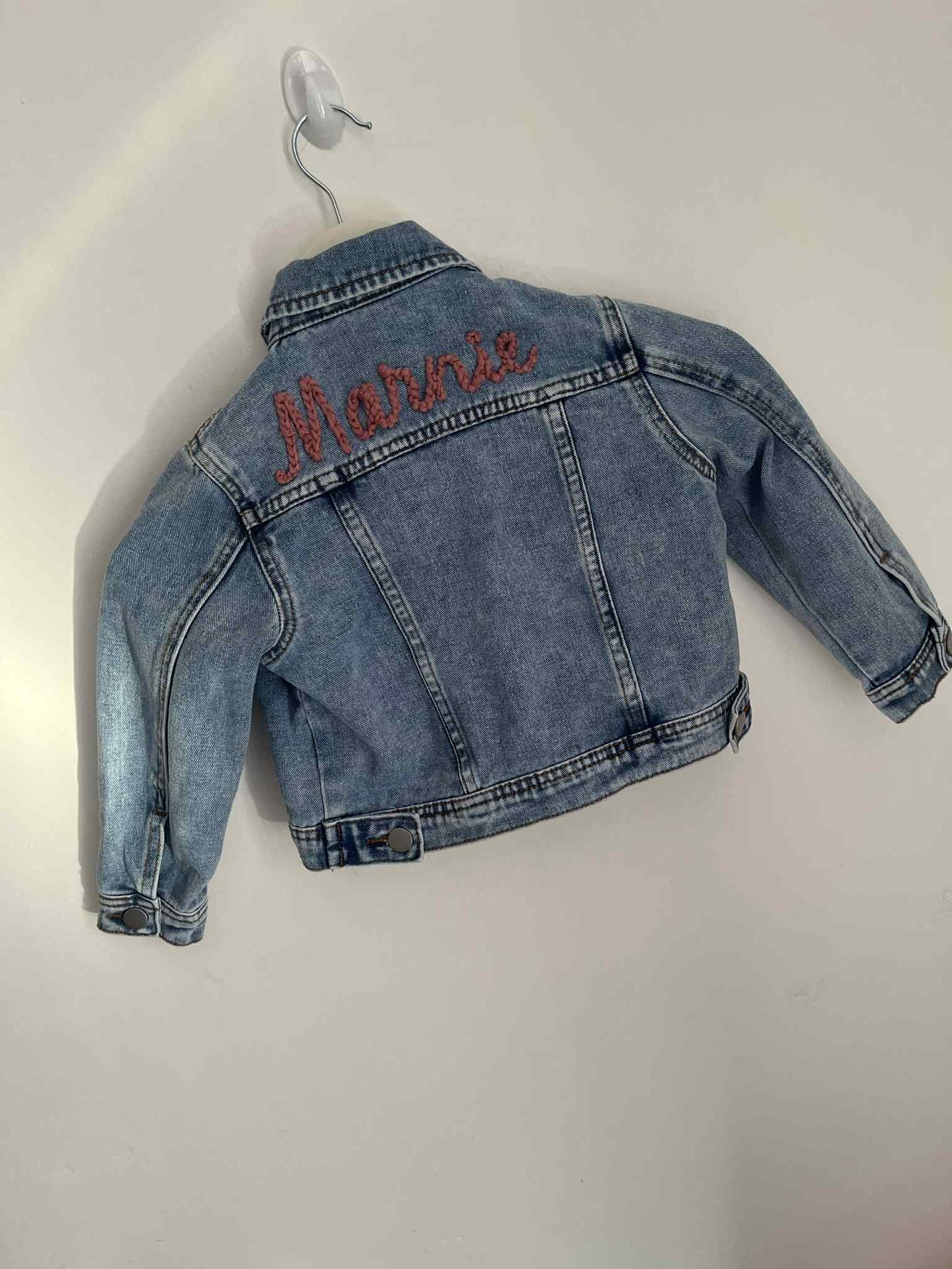 Personalised Hand Embroidered Denim Jacket