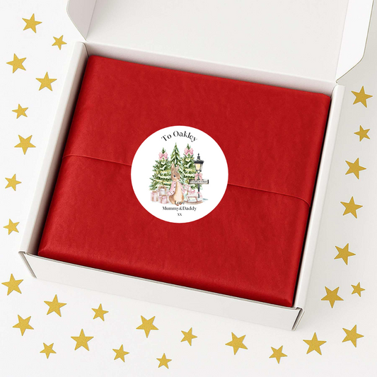 Personalised Peter Rabbit Christmas Gift Labels/