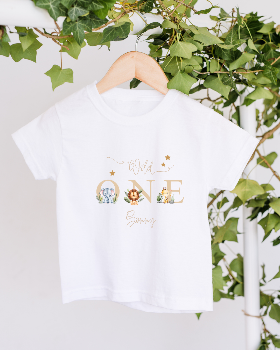 Personalised Wild One Birthday Tshirt