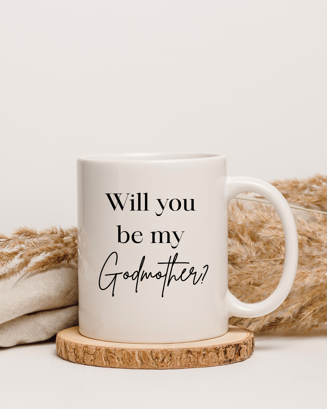 Personalised Will You Be My Godmother Mug