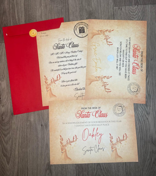 Personalised Letter from Santa Set