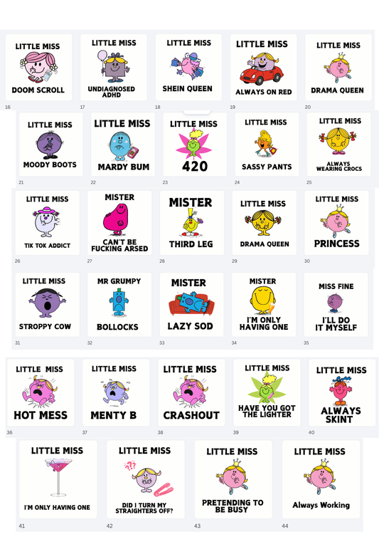 Little Miss & Mr Men Mug