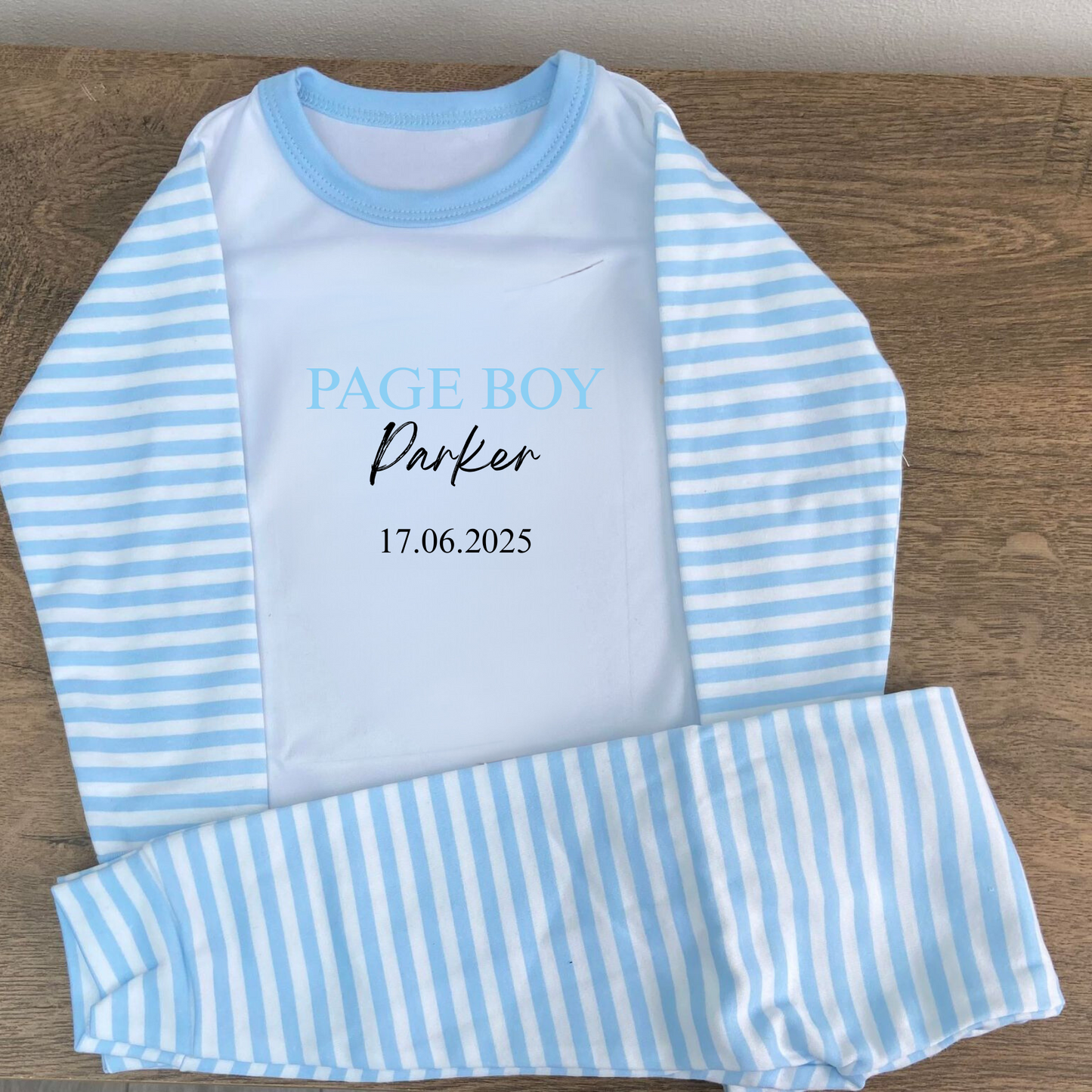 Personalised Page Boy Wedding Pyjamas