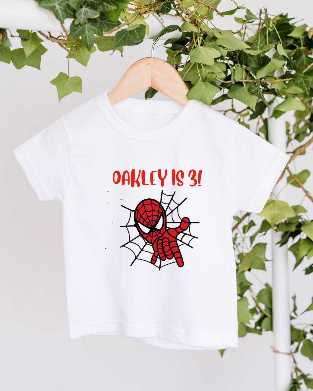 Personalised Spider Gang Birthday T-shirt