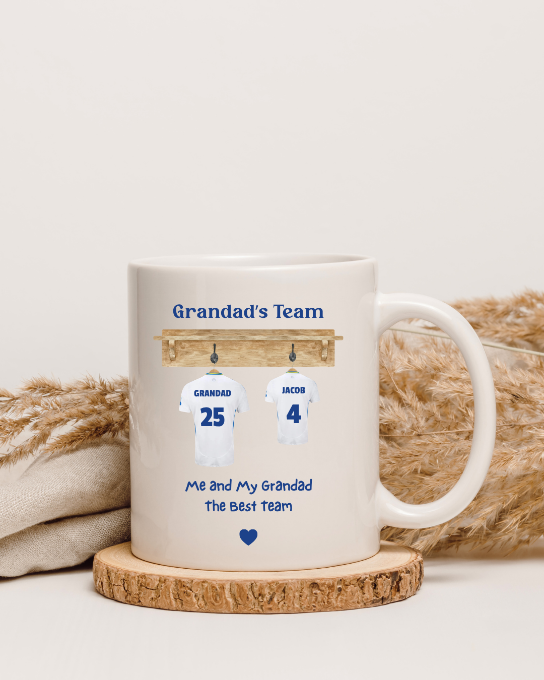 Personalised Grandad's Football Team Mug