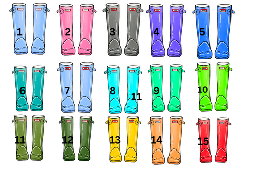 Personalised Family Welly Boot Print