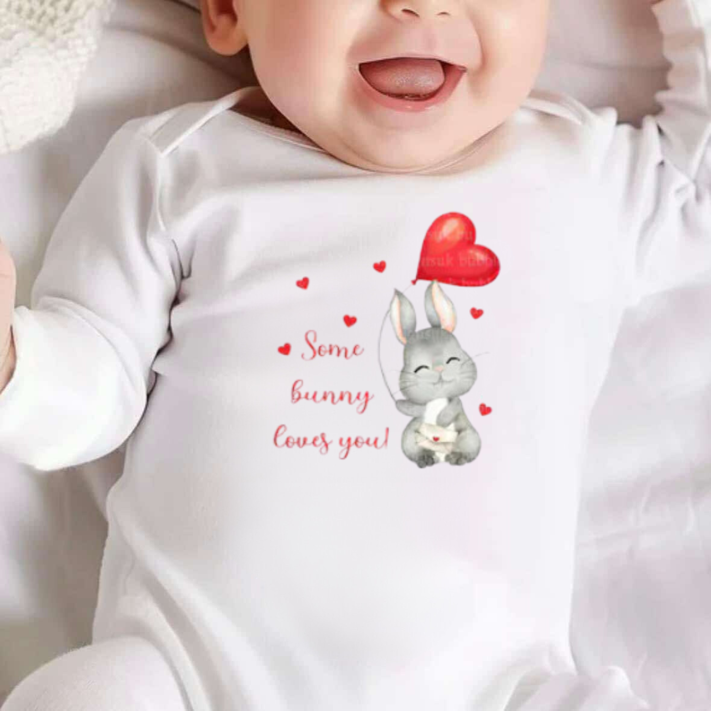 Personalised Some Bunny Loves You Valentines Children's Tshirts