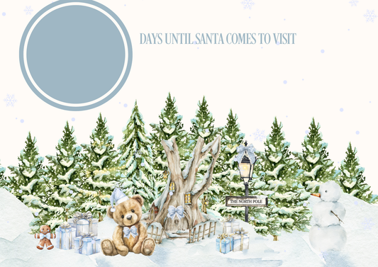 Personalised Laminated Christmas Countdown Sign