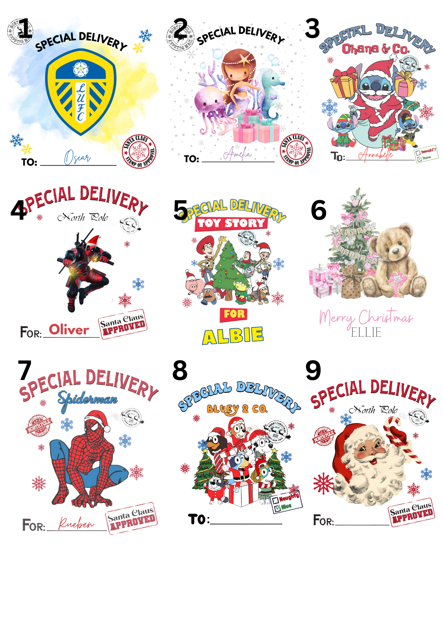 Personalised Santa Gift Sack