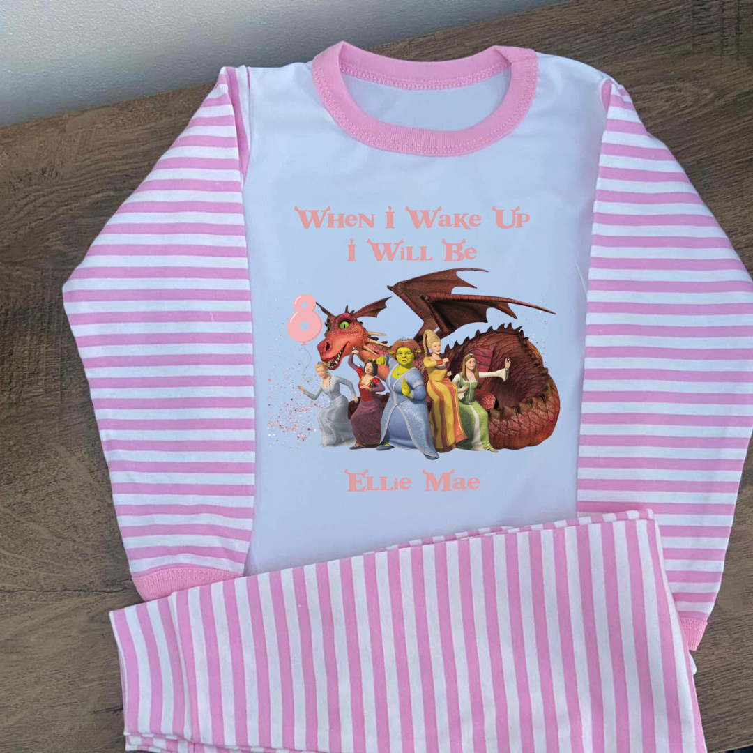 Personalised Shrek Birthday Pyjamas