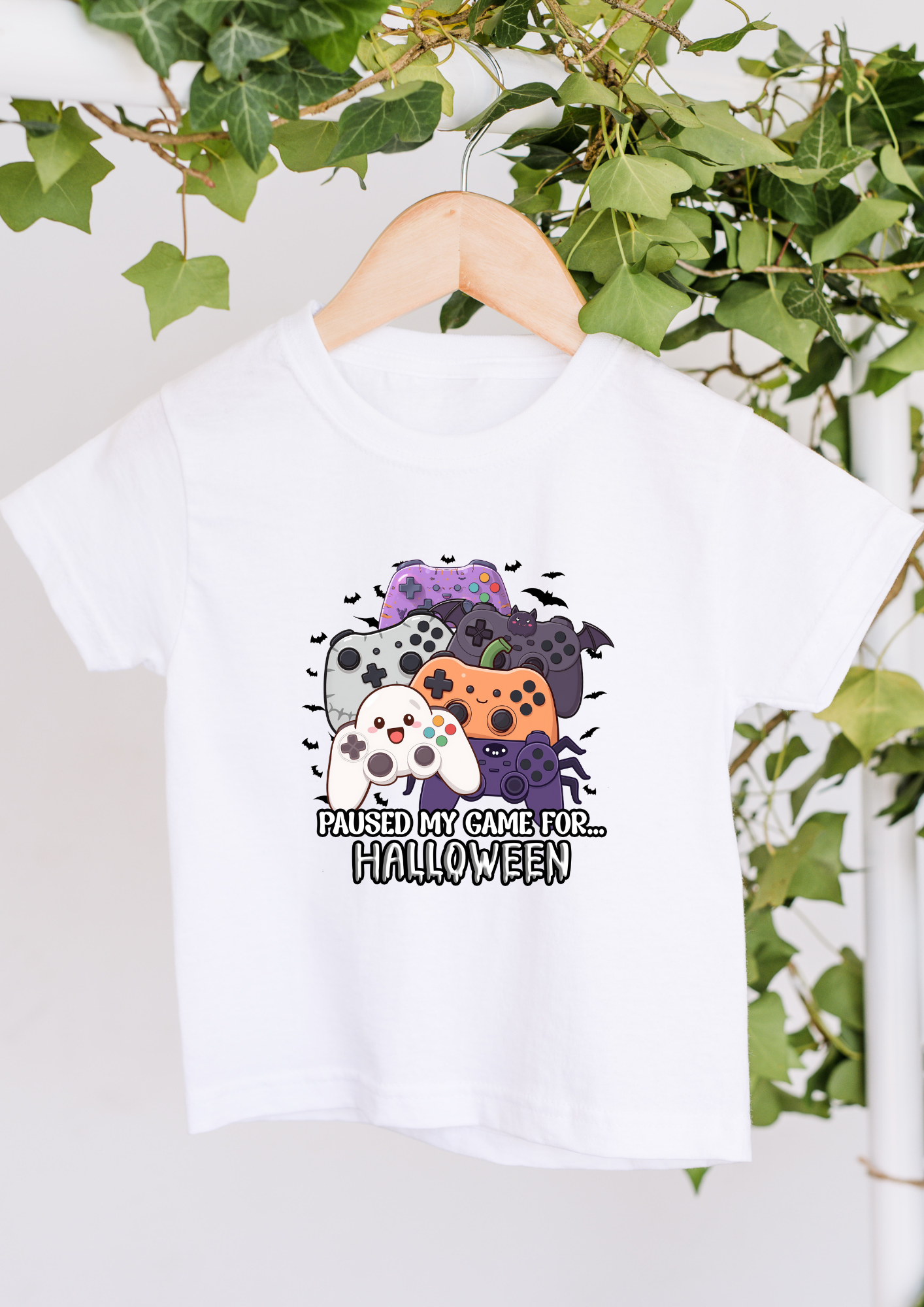 Paused My Game for Halloween Personalised Kids T-Shirt