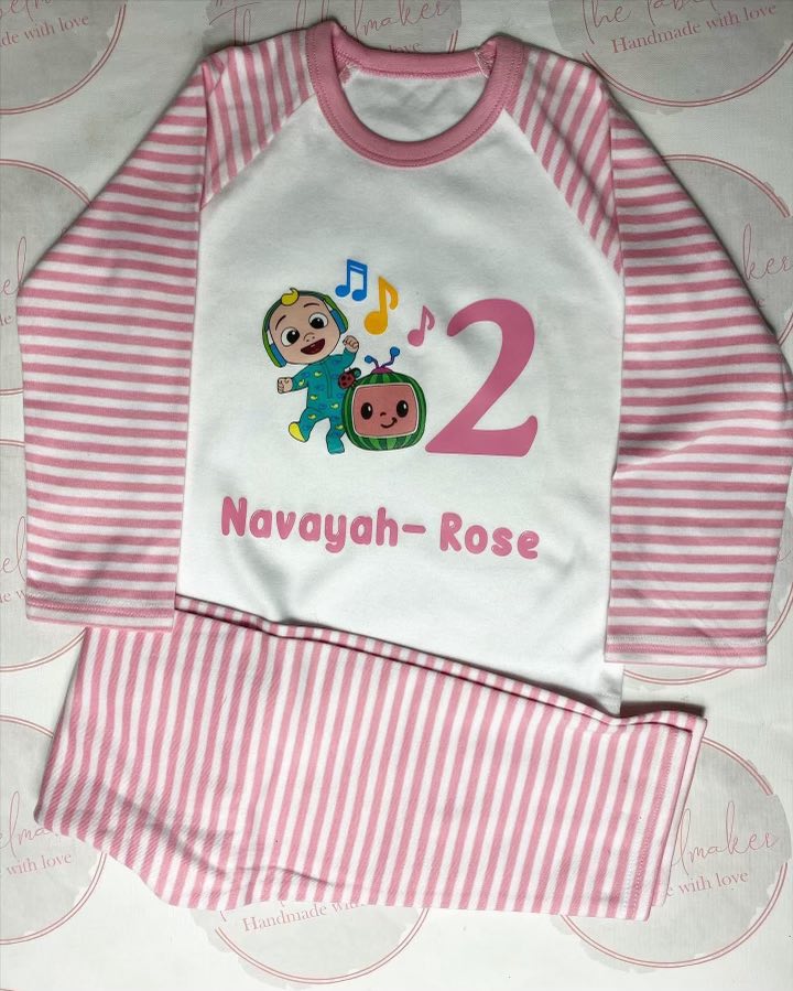 Personalised Birthday Coco Melon Pyjamas