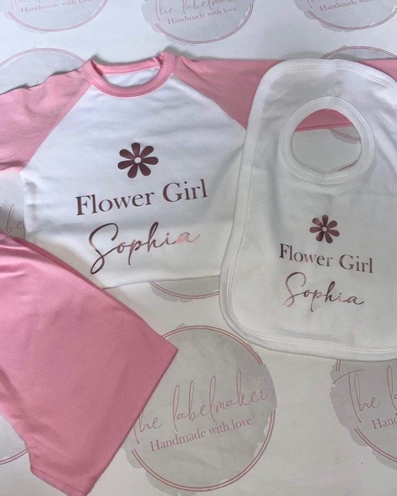 Personalised Flower Girl Pyjamas