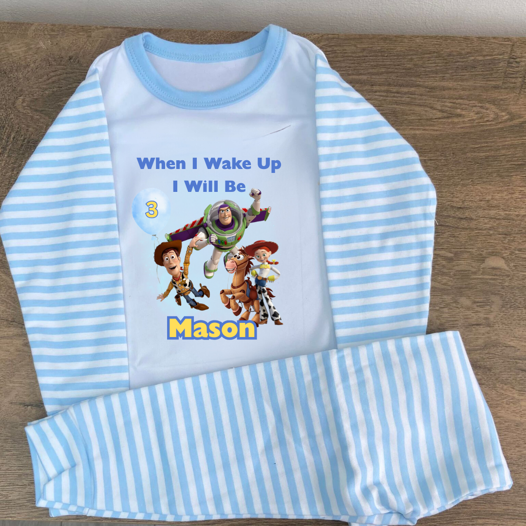 Personalised Toy Story Birthday Pyjamas