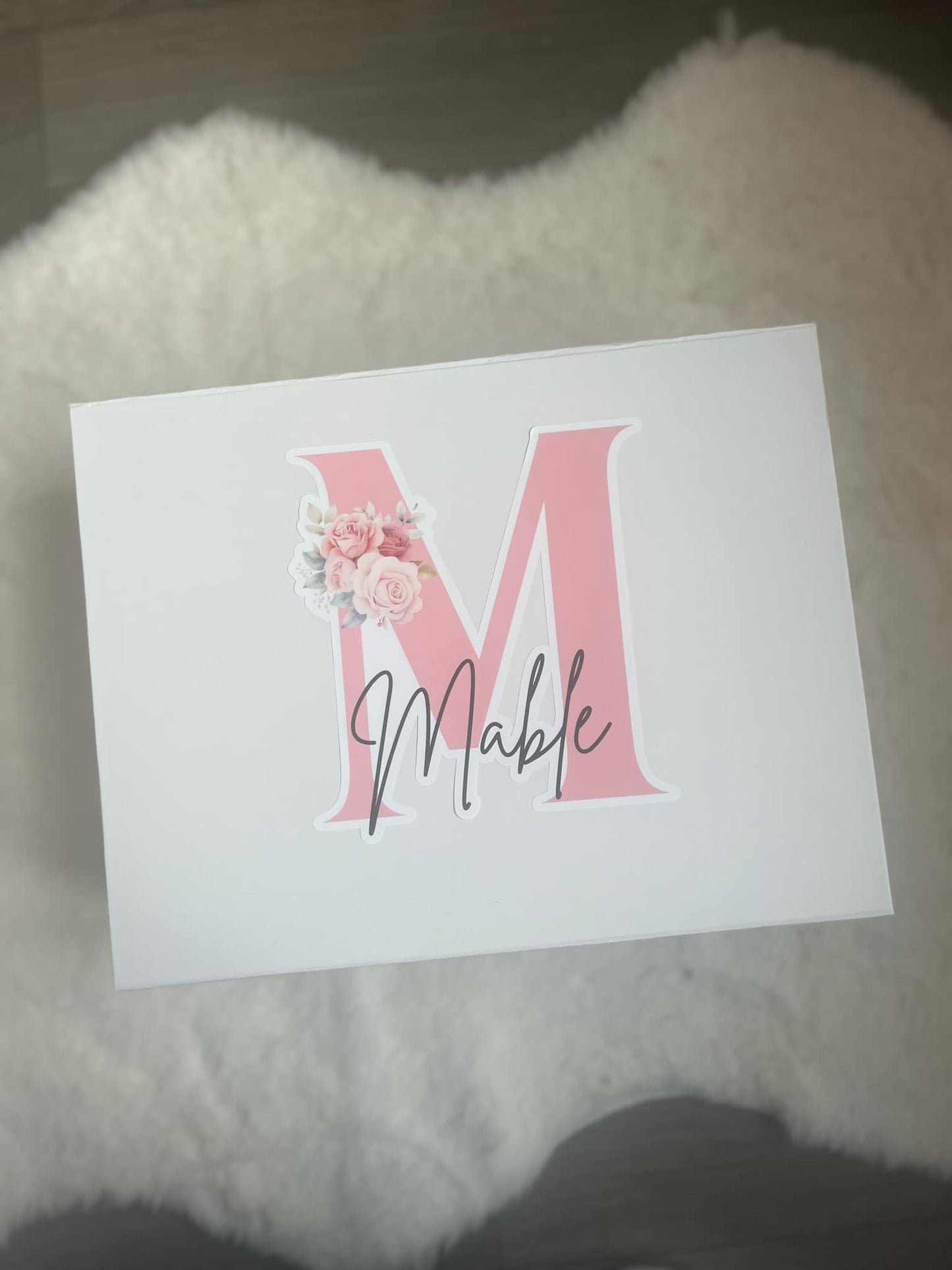 Personalised Floral Initial Gift Box