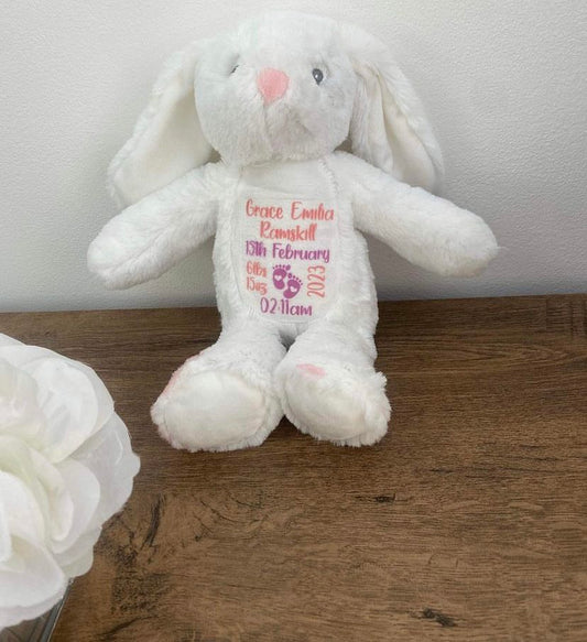 Personalised Birth Announcement Bunny