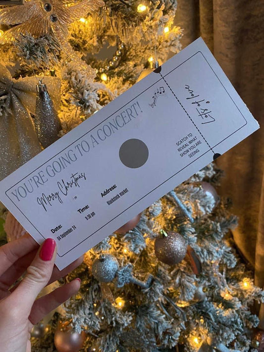 Personalised Scratch Reveal Ticket