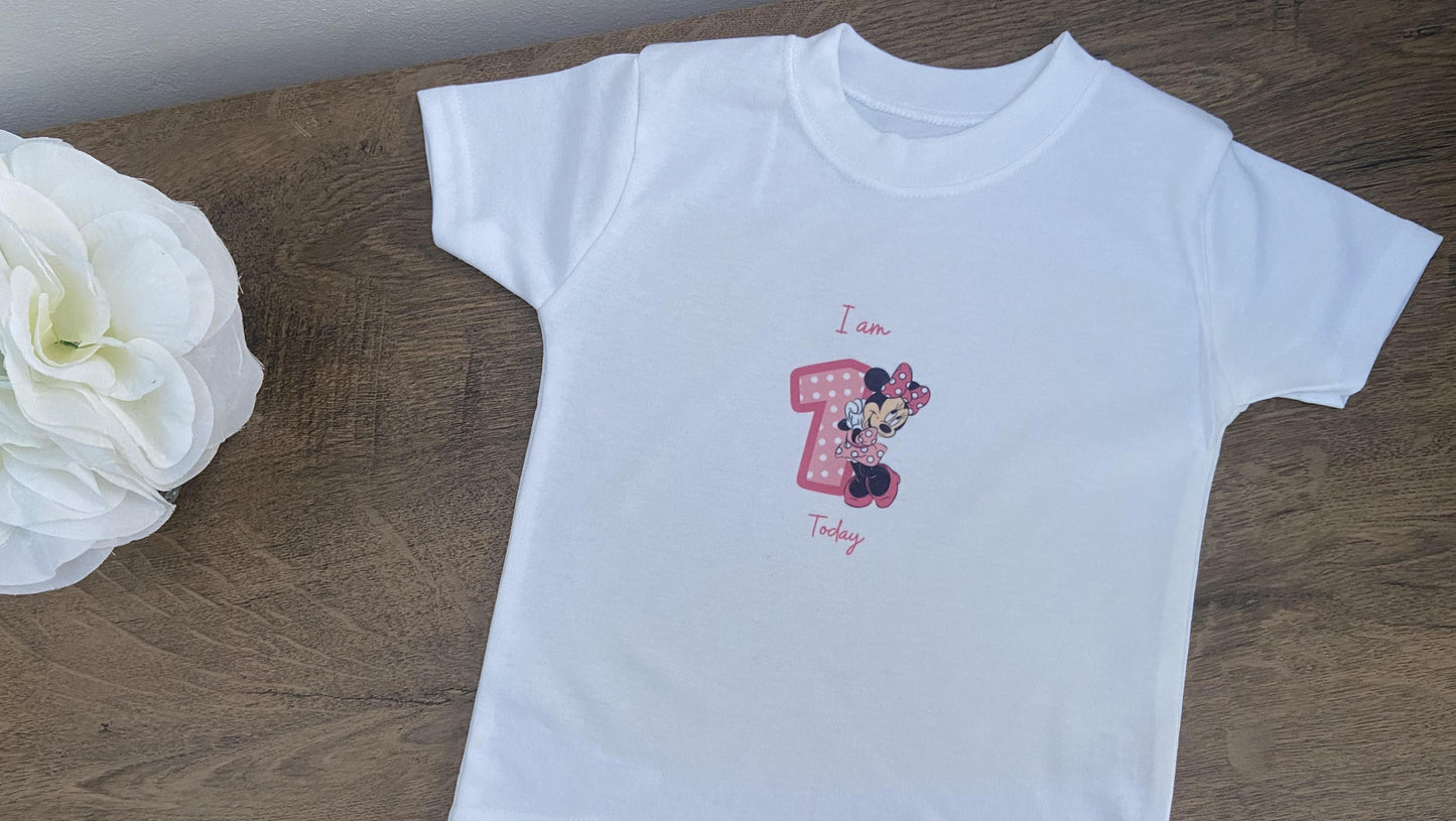 Minnie Mouse Birthday Tshirt