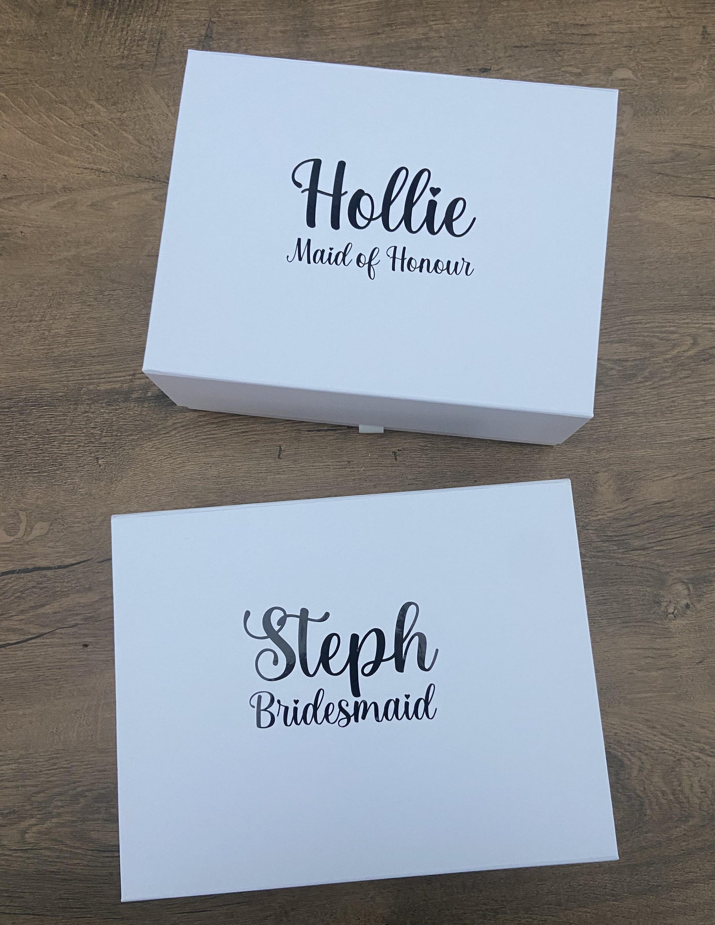 Personalised Wedding White Gift Box