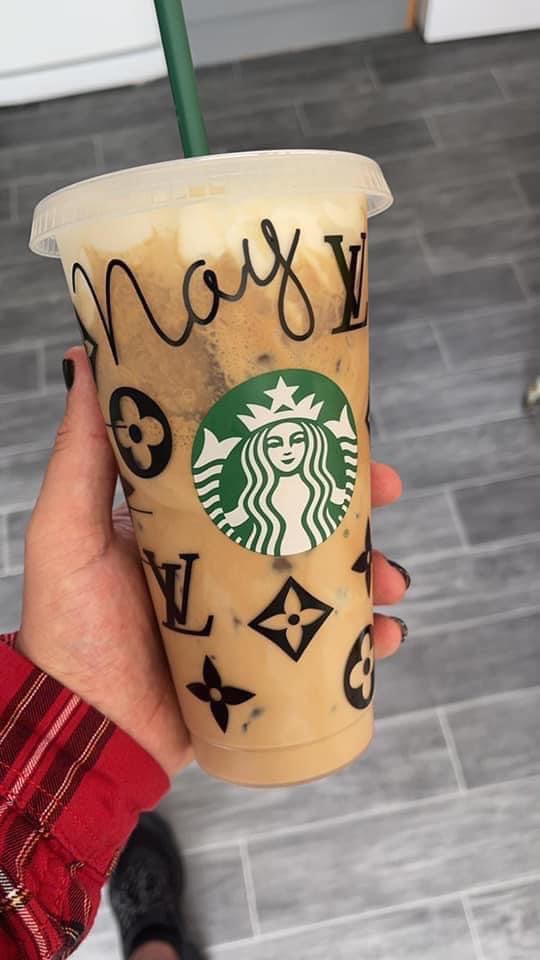 Louis Vuitton Inspired Cold Cup