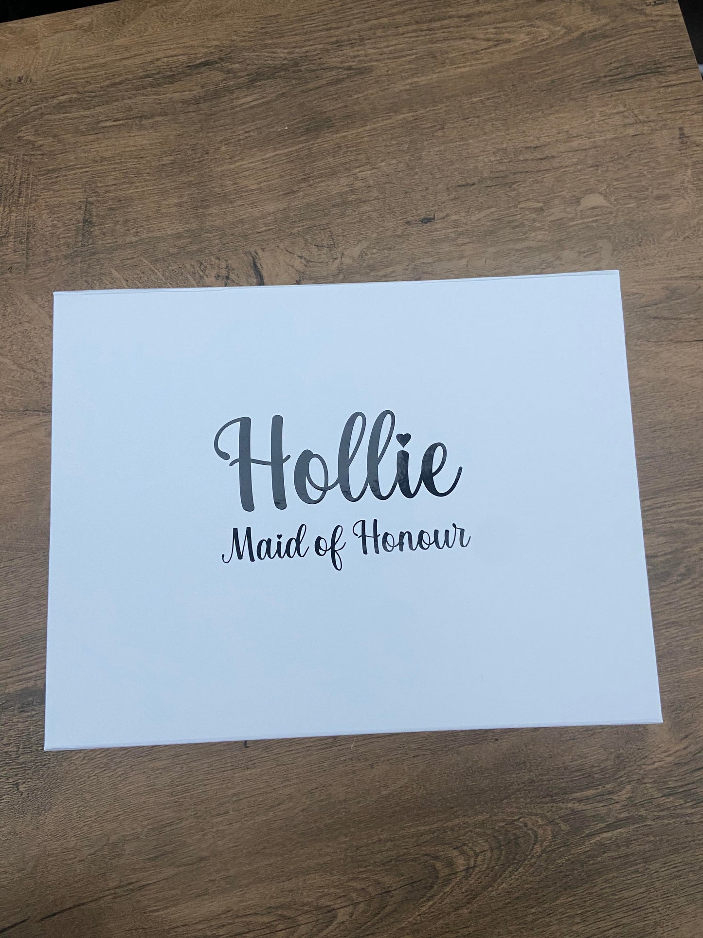 Personalised Wedding White Gift Box