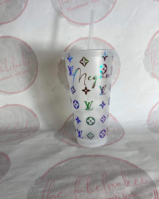 Louis Vuitton Inspired Cold Cup