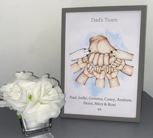 Our Family Including Pet Print