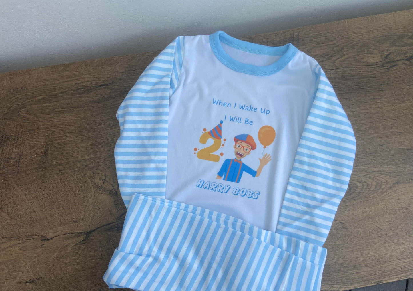 Personalised Blippi Themed Pyjamas