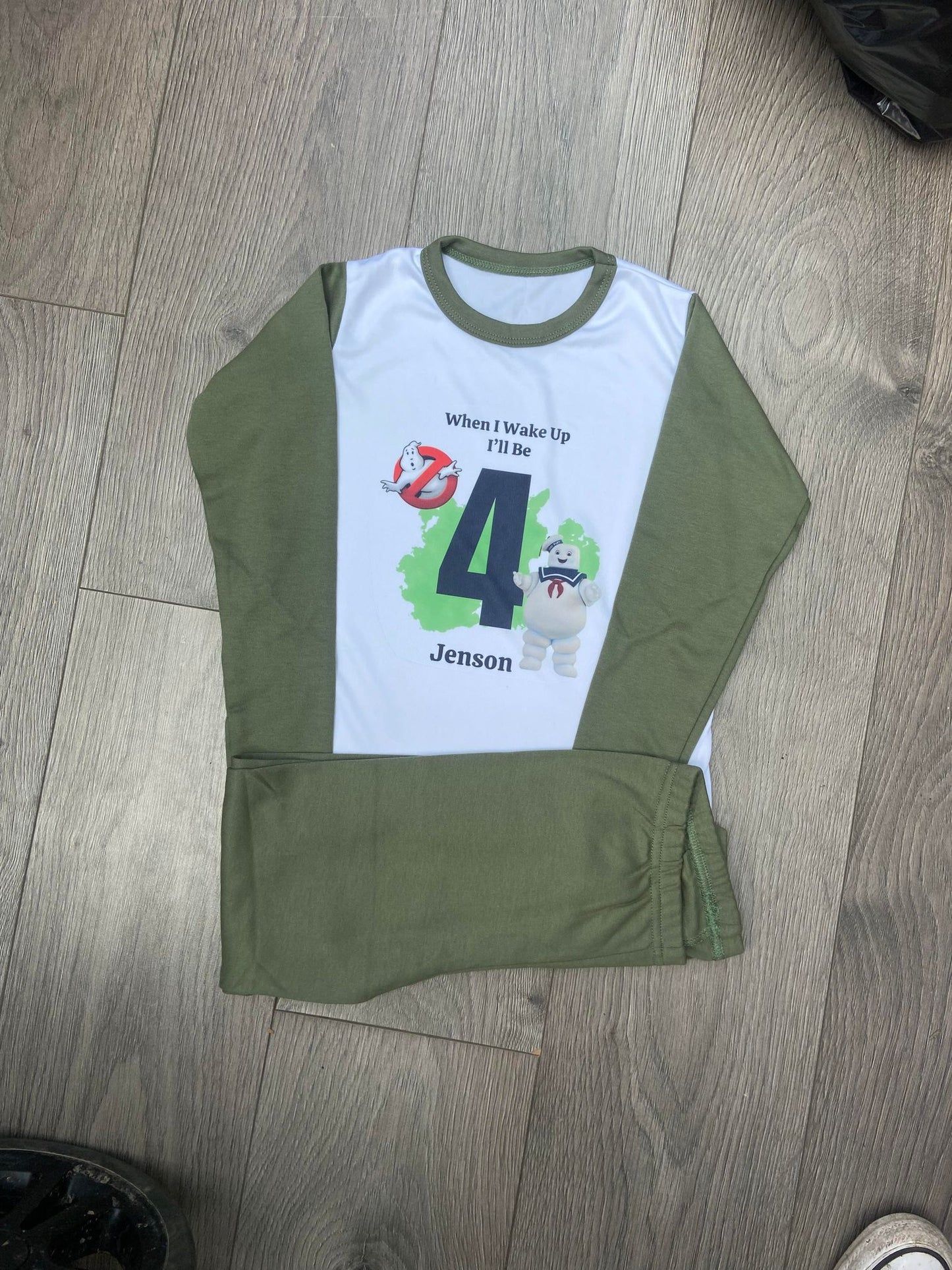 Personalised Ghost Buster Themed Pyjamas