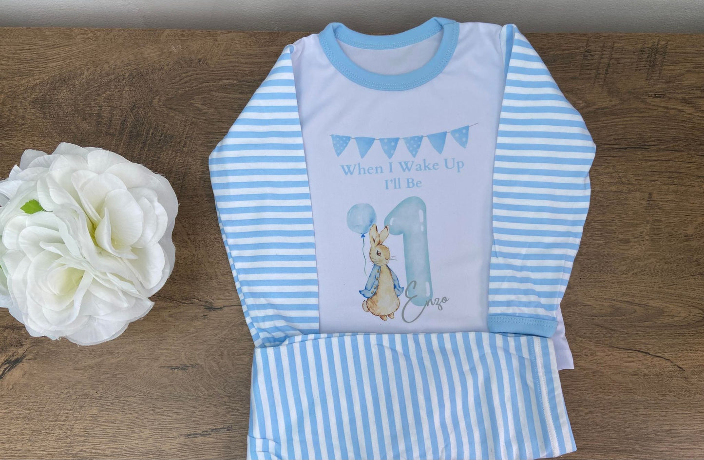 Personalised Peter Rabbit Birthday Pyjamas