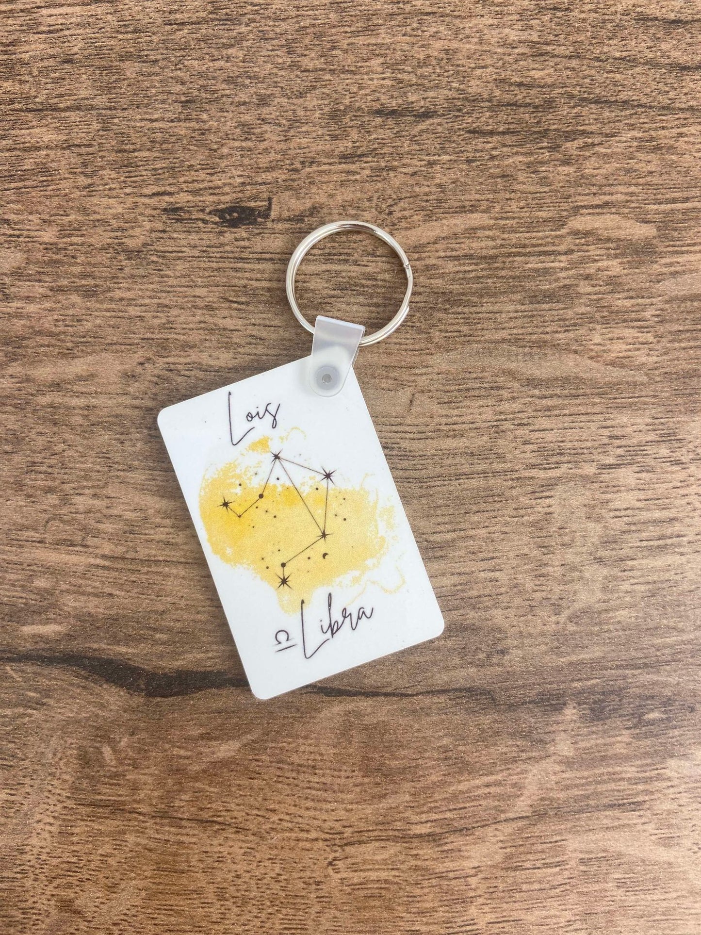 Star Sign Keyring