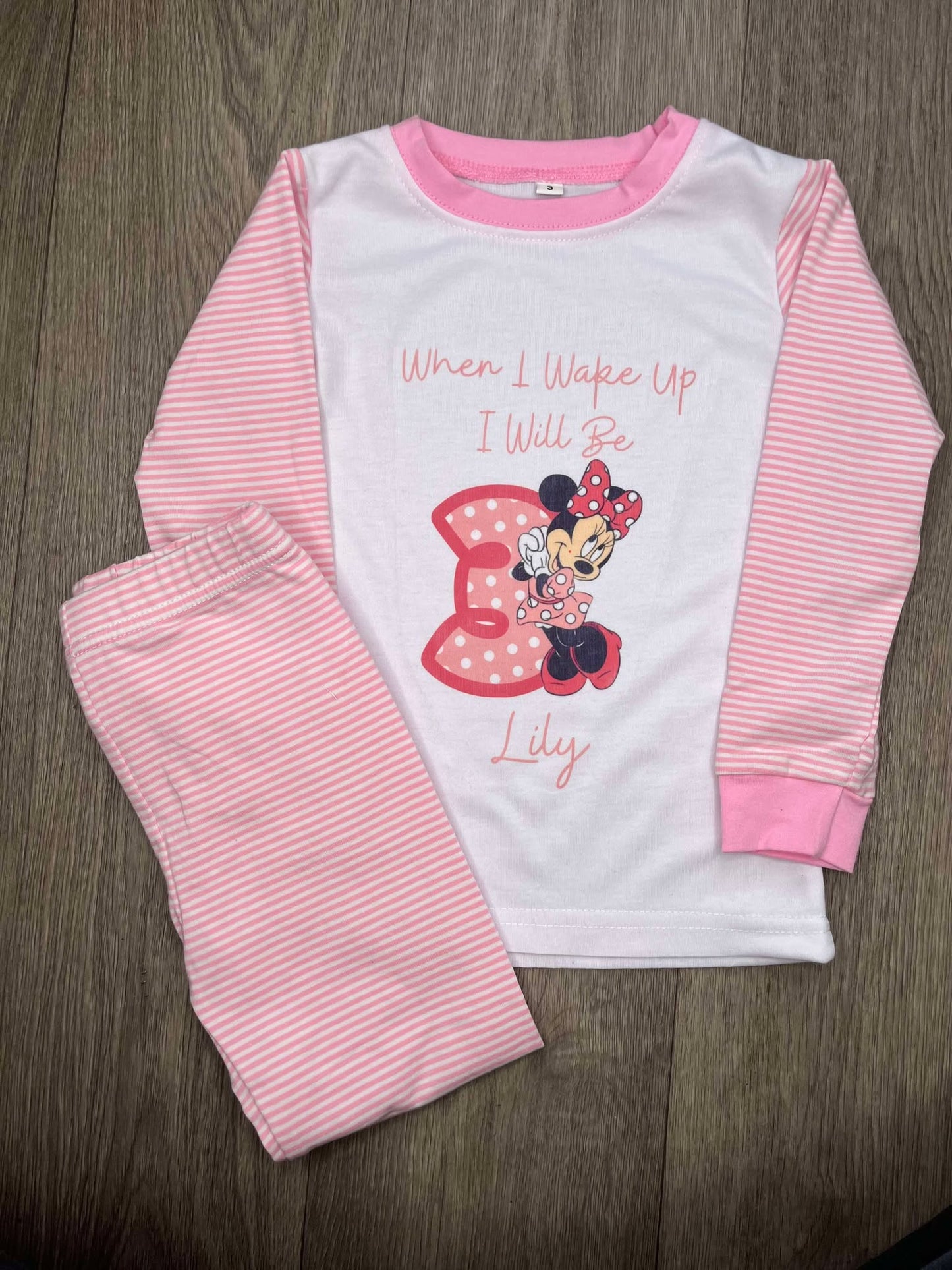 Personalised Minnie Mouse Pyjamas