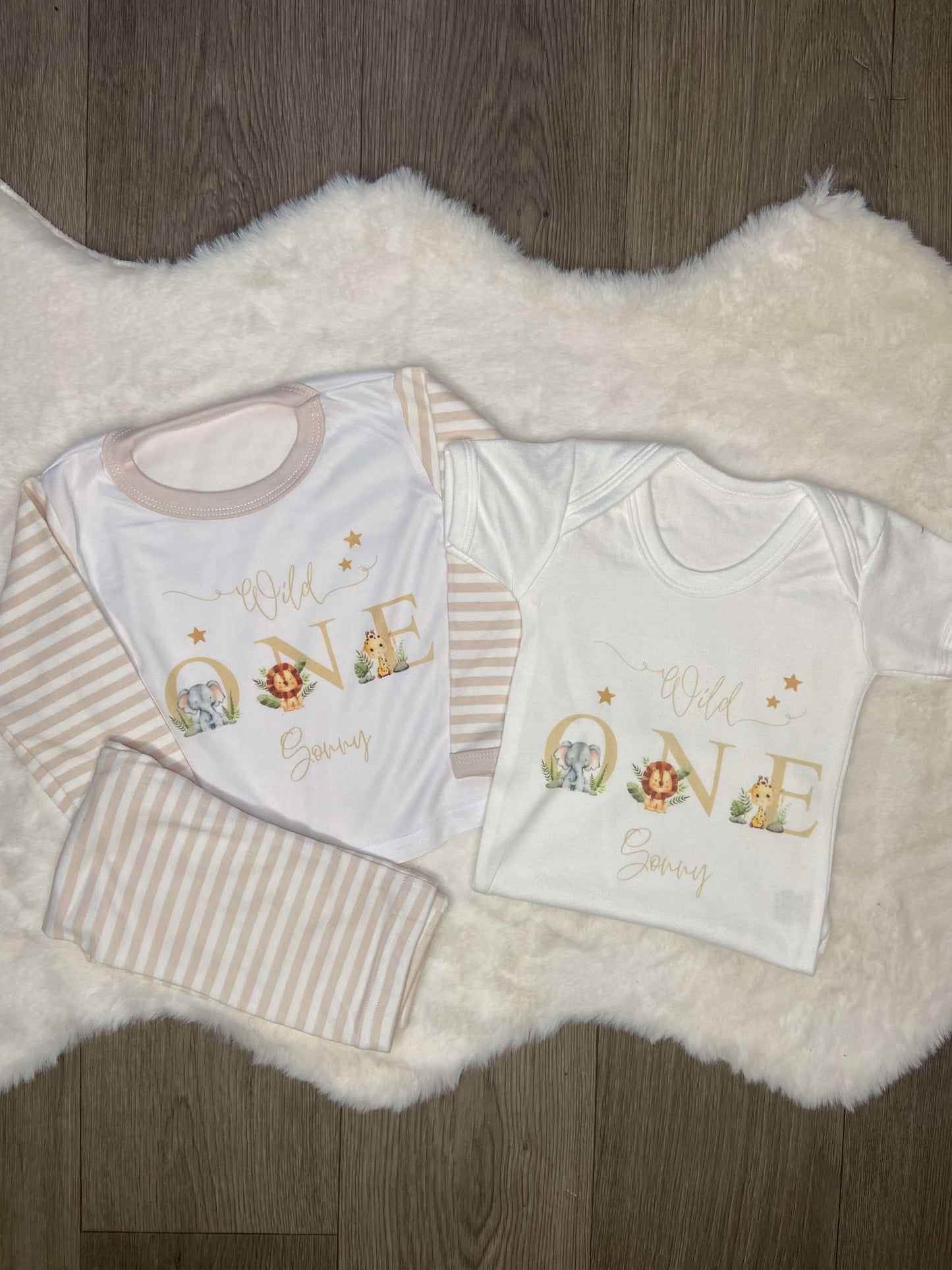 Personalised Wild One Birthday Tshirt