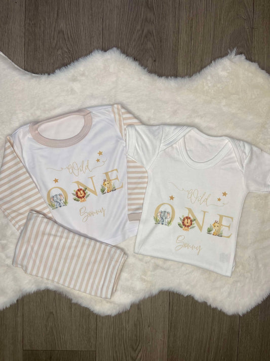 Personalised Wild One Birthday Tshirt