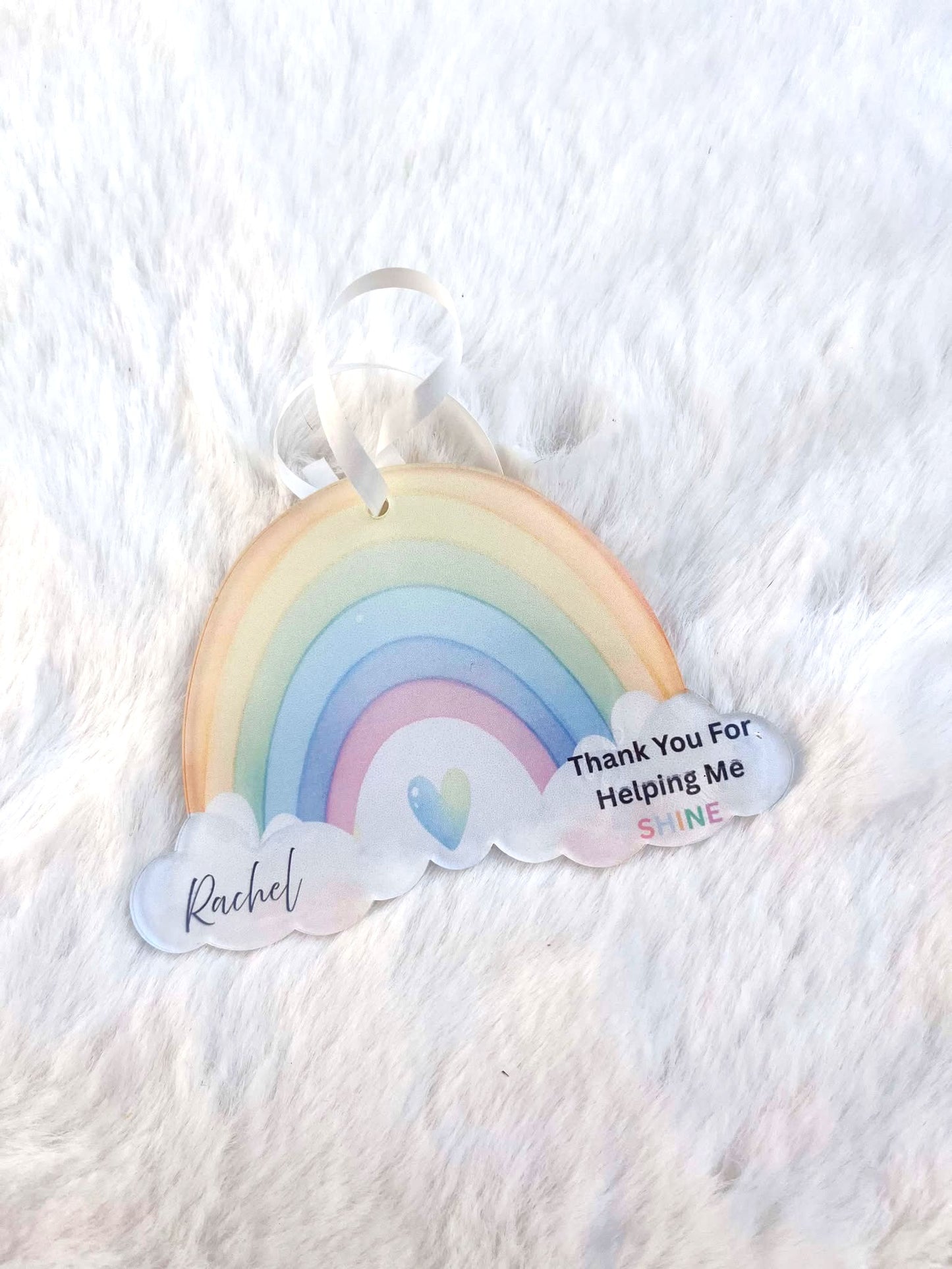 Thank You Teacher Hanging Rainbow