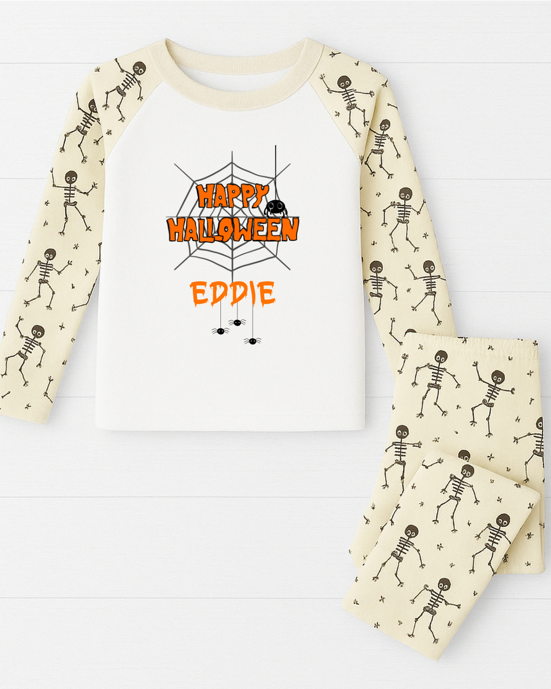Personalised Spider Web Halloween Pyjamas