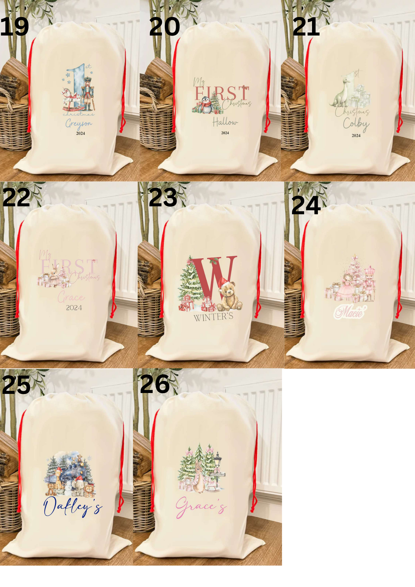Personalised Santa Gift Sack