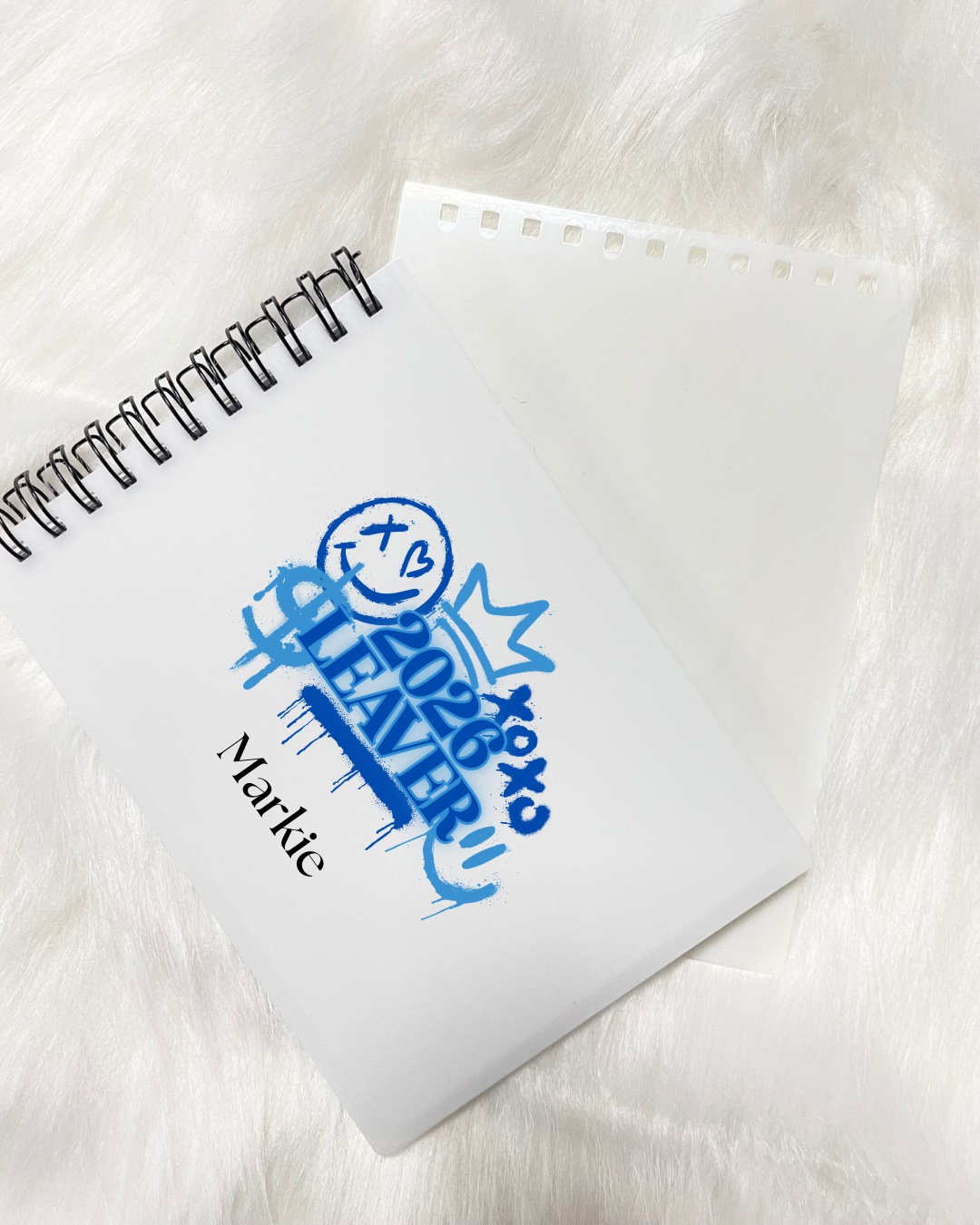 2026 School Leavers Graffiti Personalised Autograph Notebook