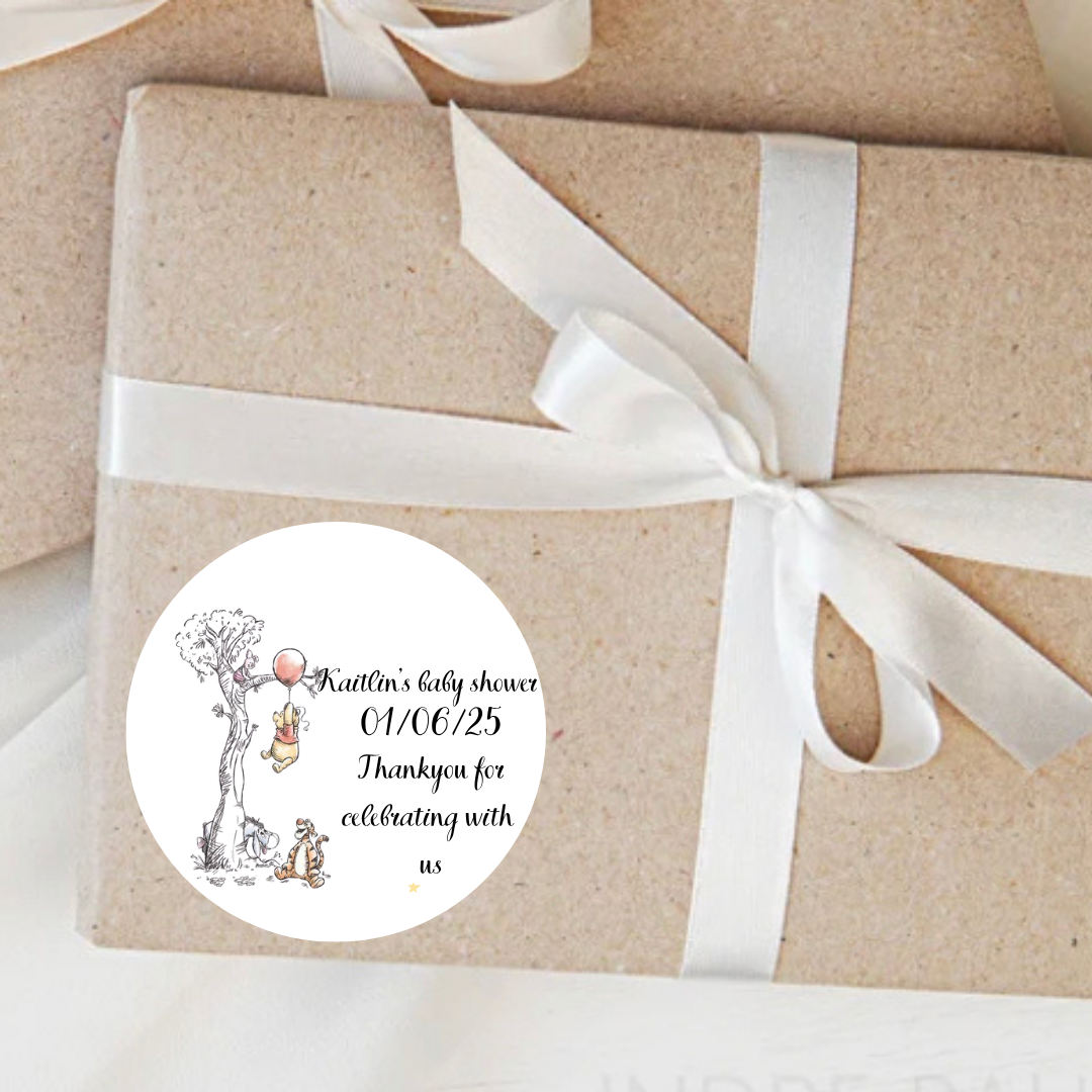 Personalised Thank You For Coming To My Baby Shower Stickers
