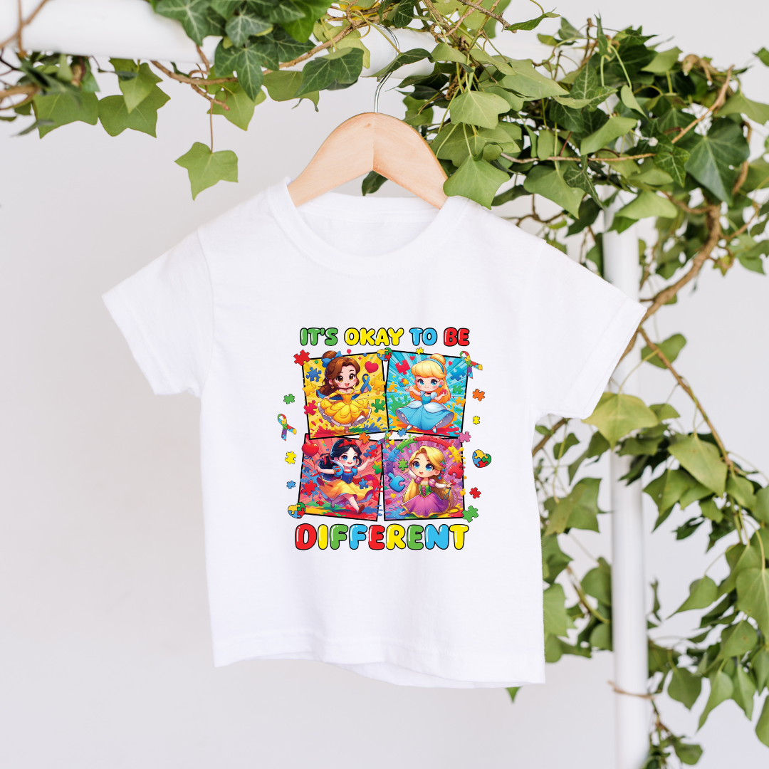 Personalised Its Okay To Be Different T-shirt