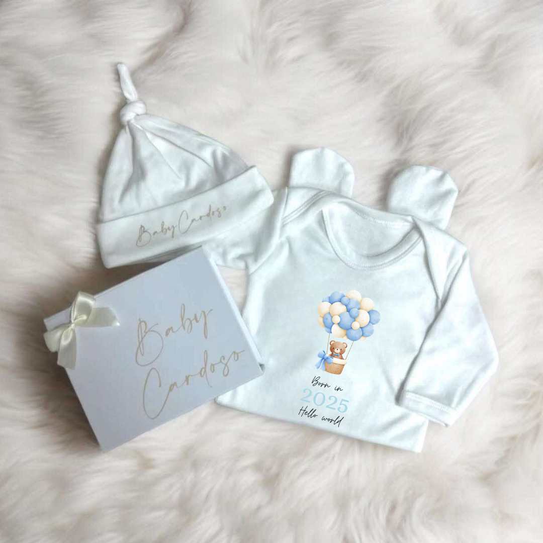 Born In 2025 Blue Baby Gift Set