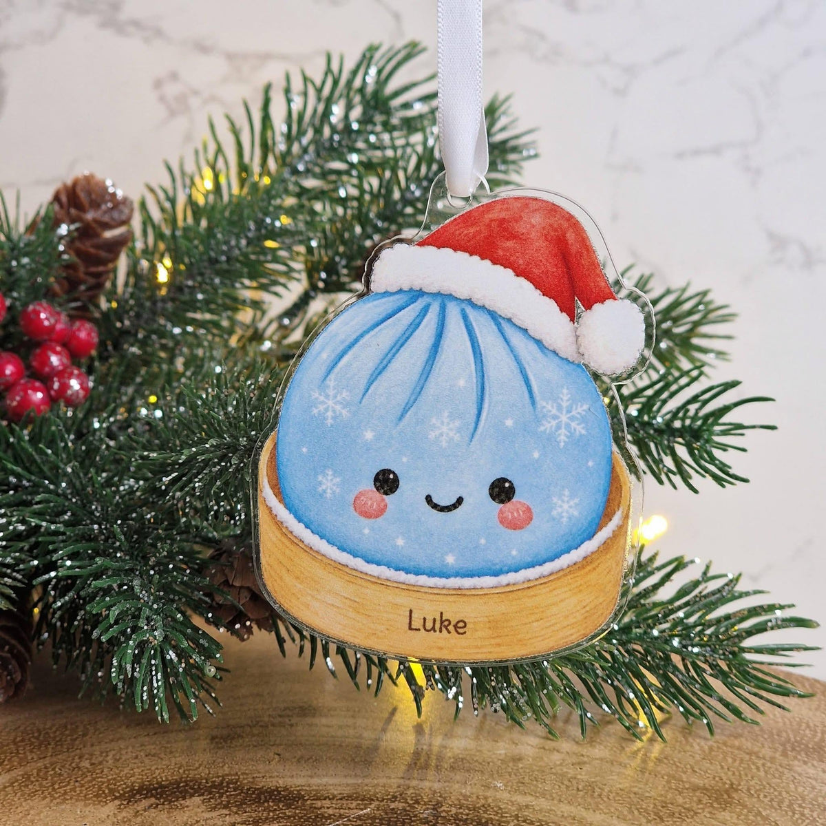 Personalised Viral Dumpling Baubles