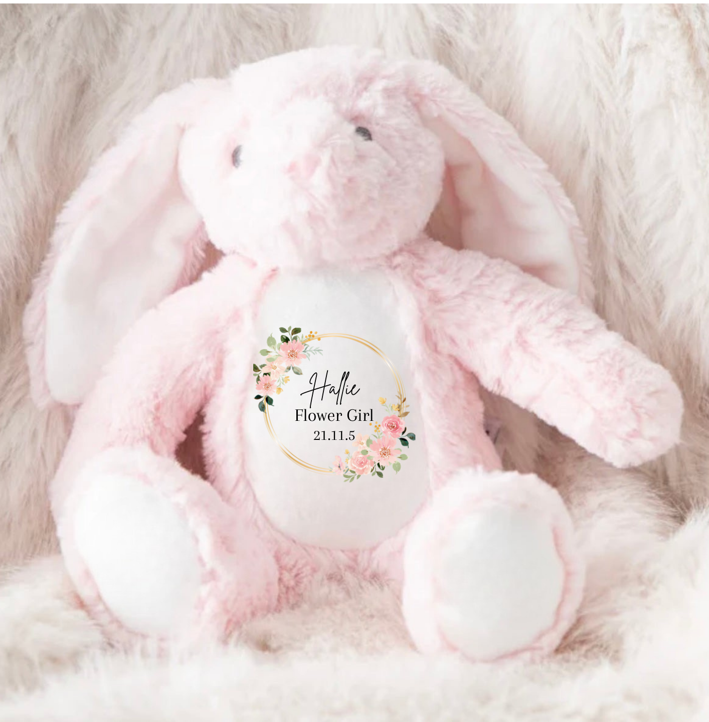 Personalised Flower Girl Wedding Teddy