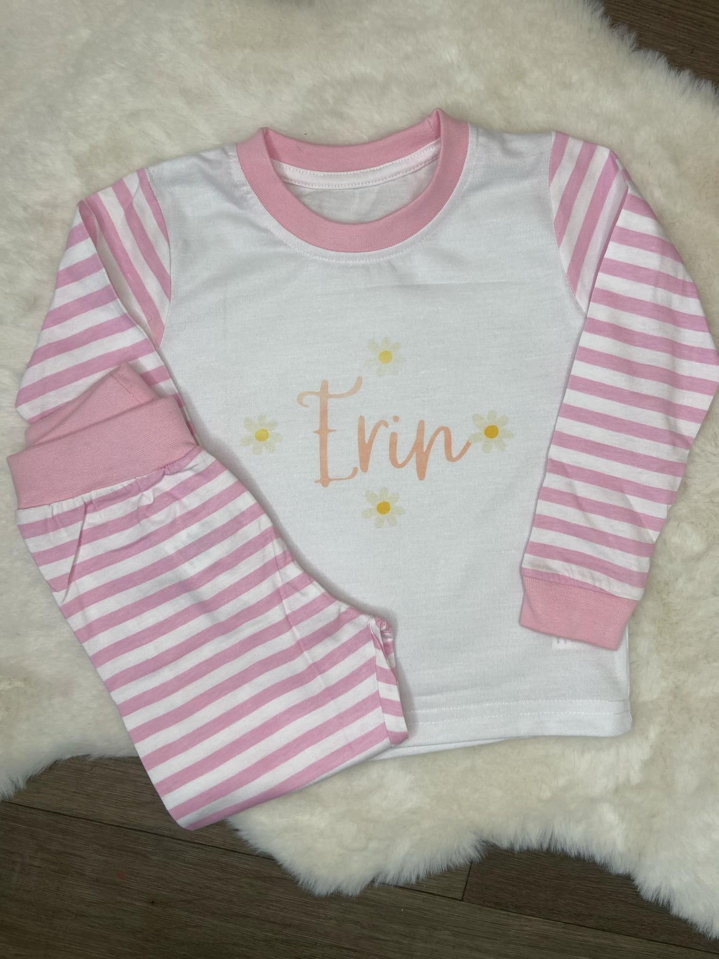 Personalised Flower Power Children's Pyjamas