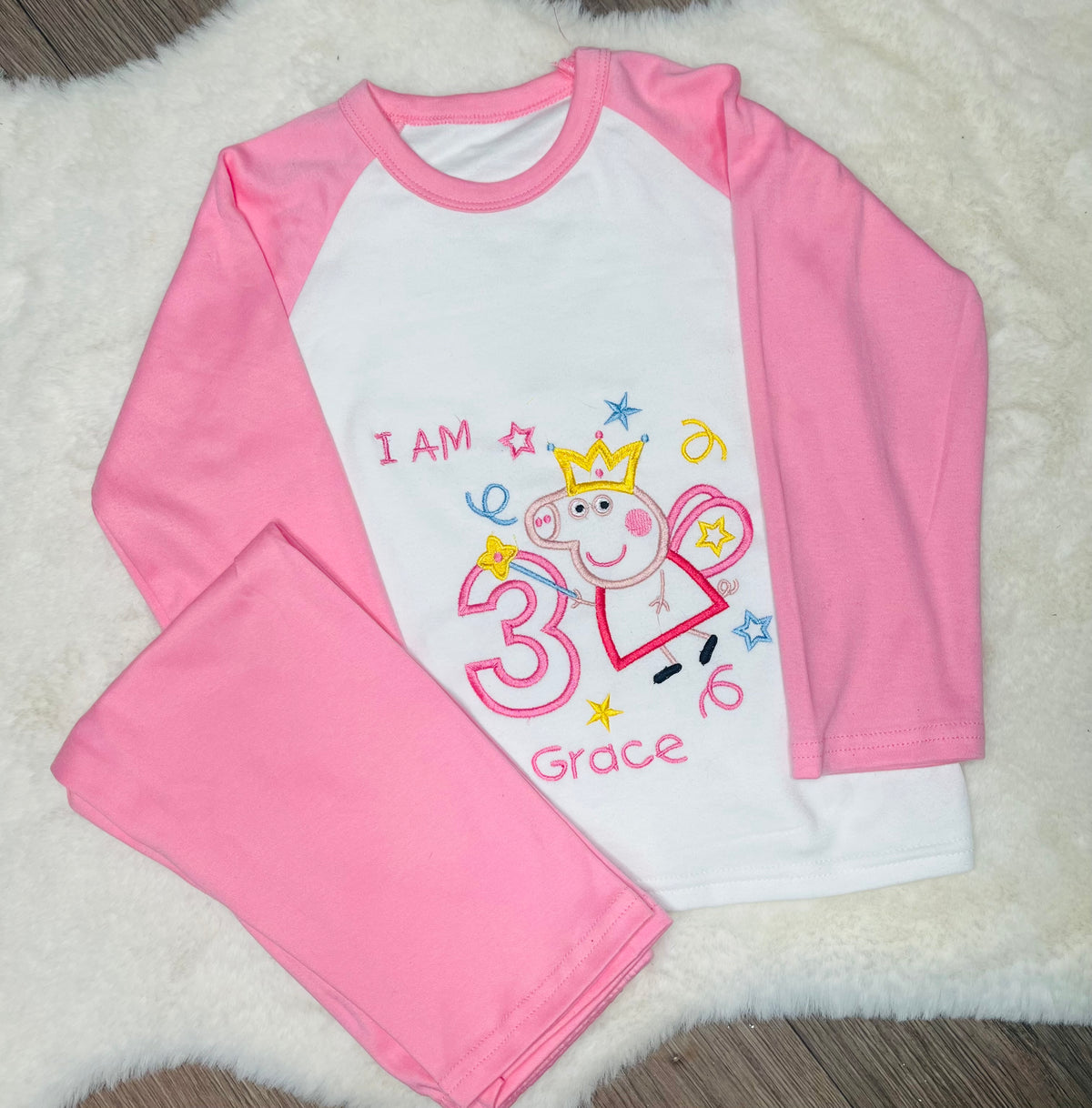 Personalised Embroidered Children’s Pyjamas alternative personalised design
